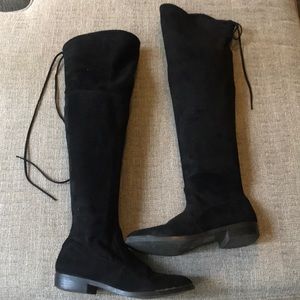 Black over the knee boots